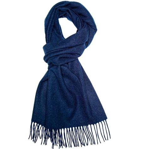 mens navy blue scarf